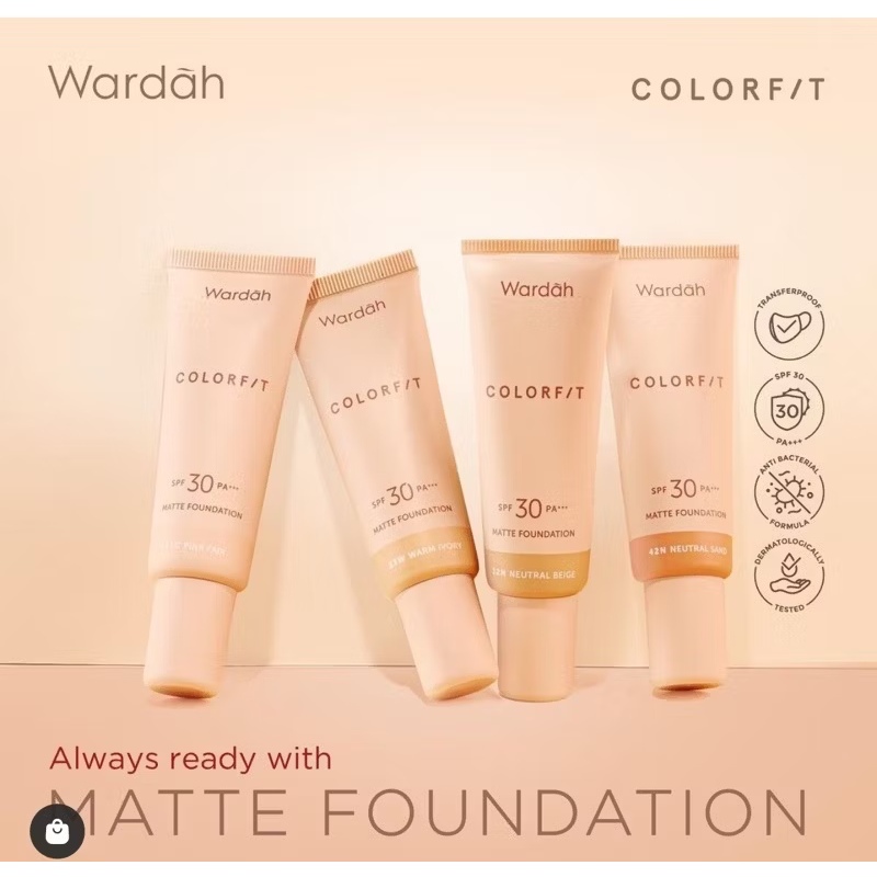 Wardah Colorfit Matte Foundation Series