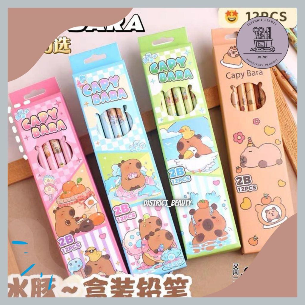 

PENSIL CAPYBARA 2B PENSIL 2B CAPYBARA 1 BOX ISI 12 PCS PENSIL KAYU BISA DIRAUT PENSIL KAPIBARA CAPPYBARA LUCU TERMURAH