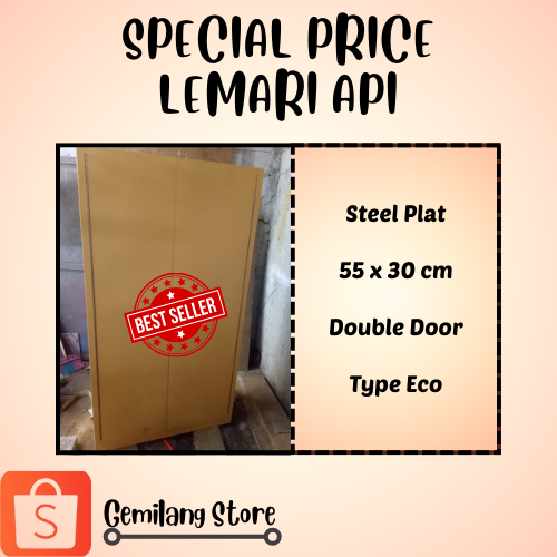 Special Price Lemari Api 55 X 30 Cm Double Door Type Eco