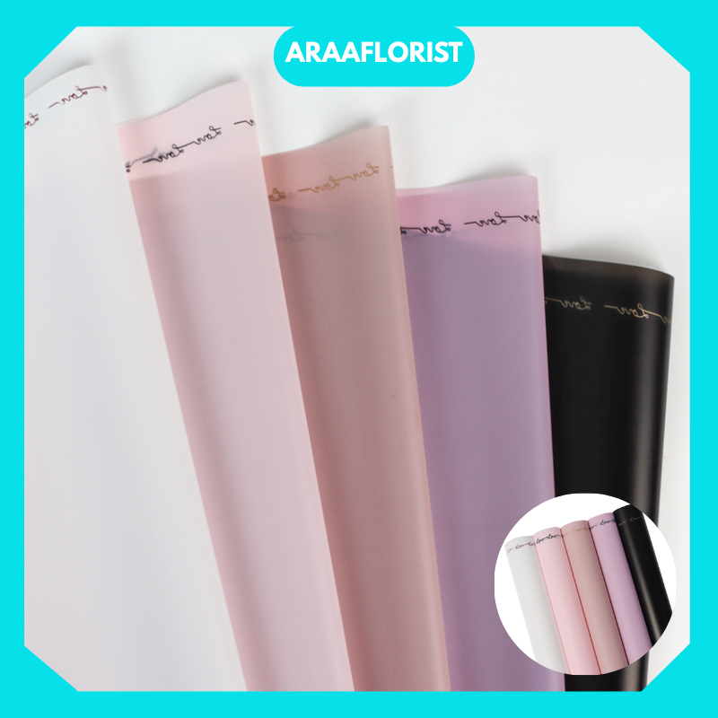 

KB061 20 LEMBAR Flower Wrapping Paper Motif Love Letter Border Cellophane Kertas Buket Hand Bouquet