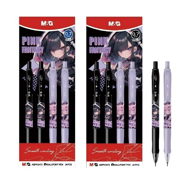 

M&G RETRACTABLE PEN 0.7 PINK FANTASY ABPK5472 - BLACK 10037425