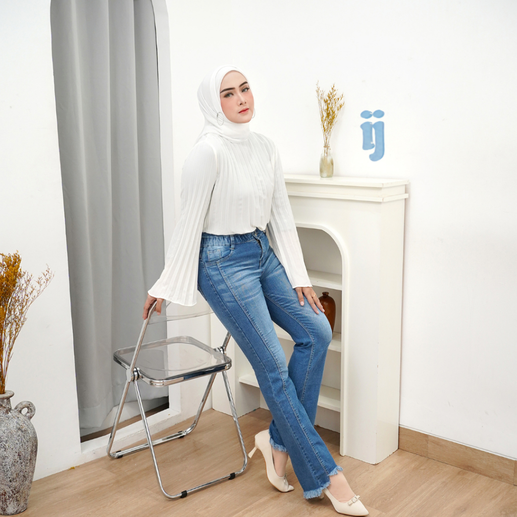 INV - Jeans Cutbray Wanita - Celana Jeans Cutbray - Jeans Cutbray Stretch Wanita - Celana Jeans Wani