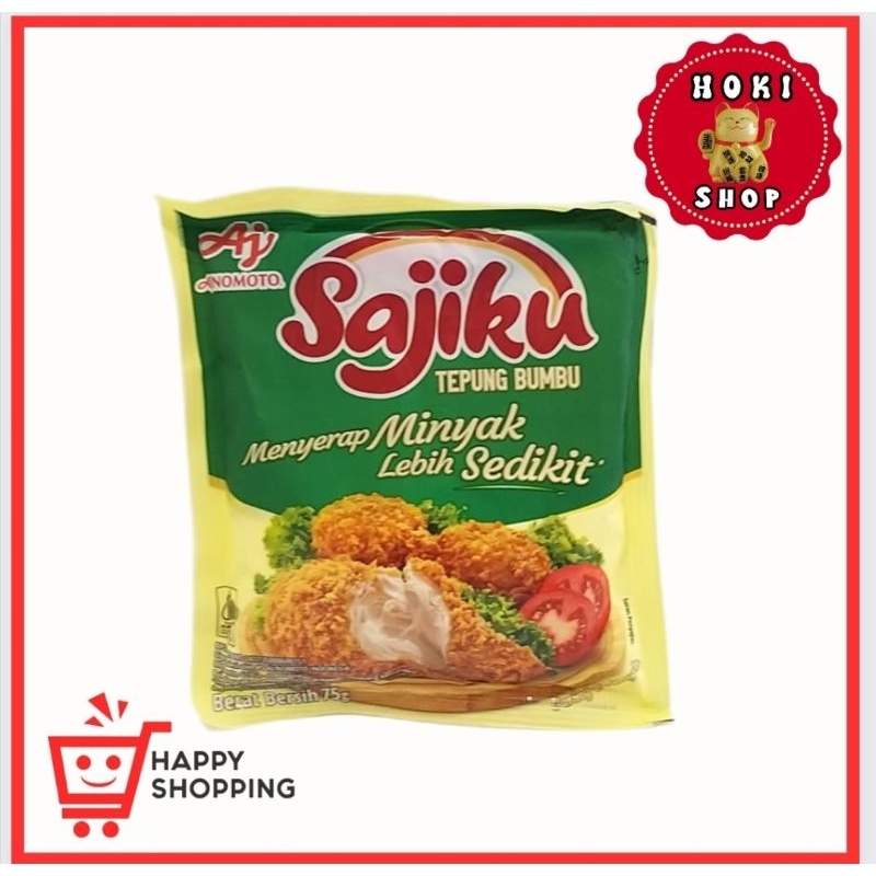 

Sajiku Tepung Bumbu Menyerap Minyak Lebih Sedikit 75gr / Tepung Sajiku Less Oil