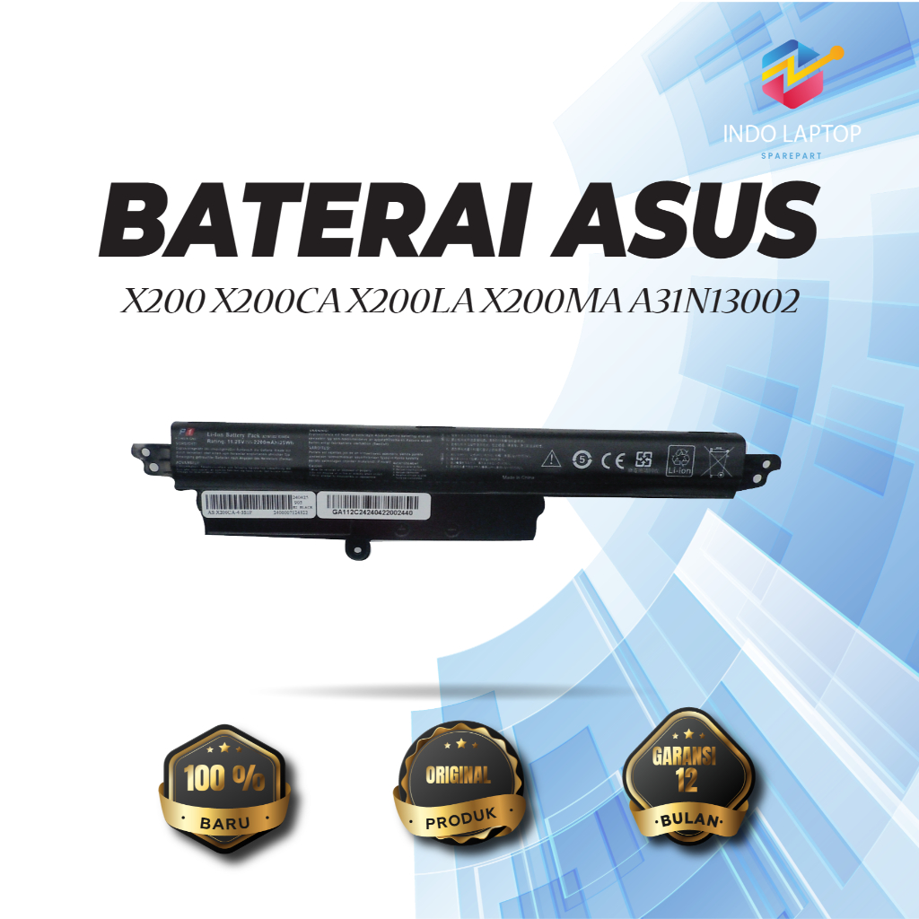 Baterai Asus X200 X200CA X200MA