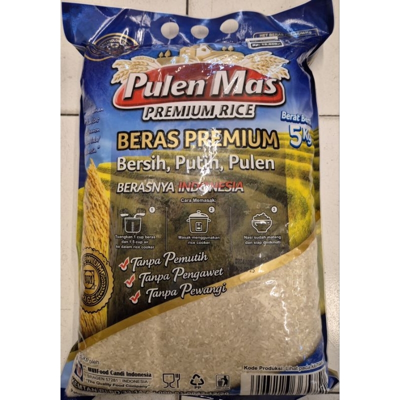 

Beras Premium PULEN MAS Premium Rice 5 Kg - SI.