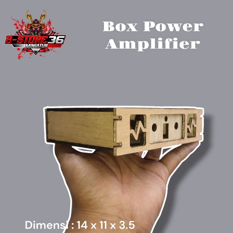 BOX POWER AMPLIFIER MINIATUR CNC SEMI MERANTI