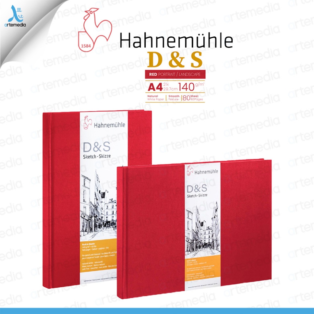 

Hahnemuhle D&S A4 Hard Cover Stitch Bound Sketchbook