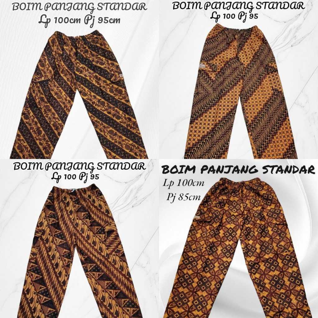 Celana Panjang Pria Wanita Boim Motif Batik Pekalongan Celana Panjang Boim Betawi Celana Batik Boim 