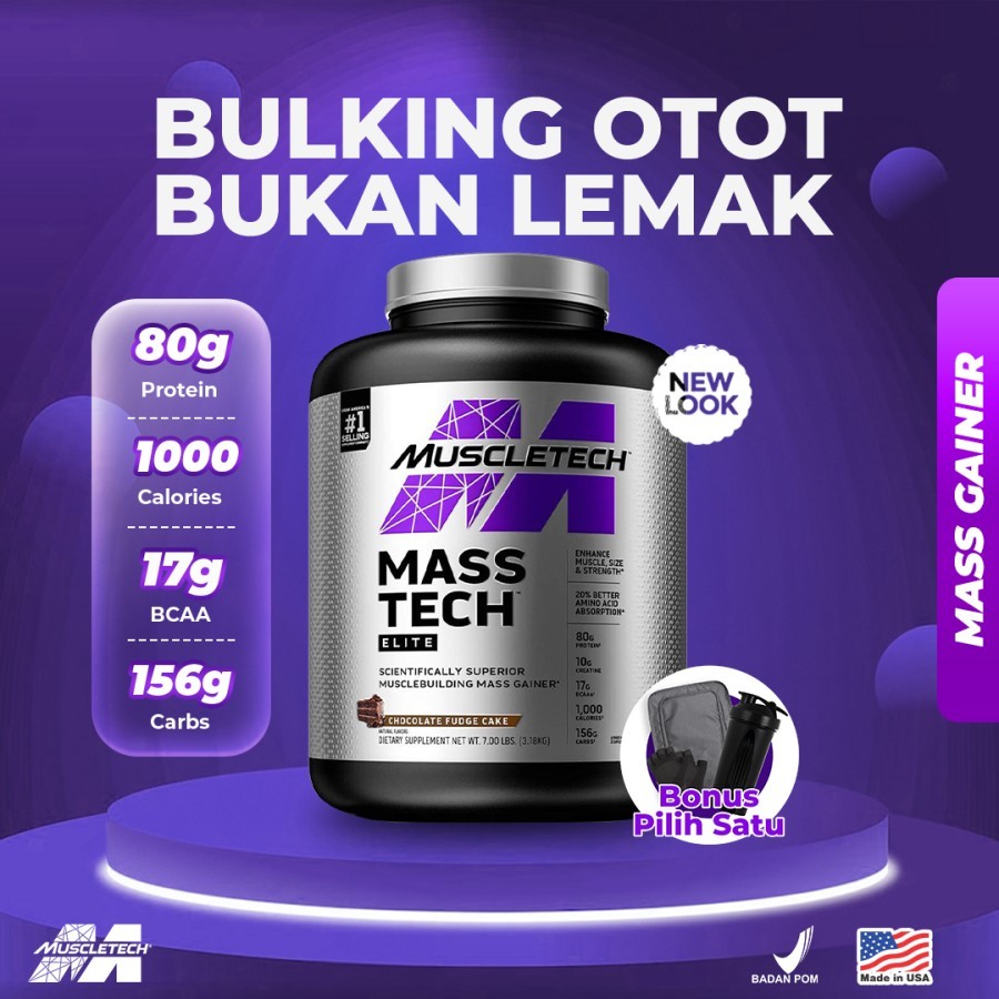 Masstech Extreme 2000 Muscletech 20 lbs ( Mass Tech Gainer 20lbs