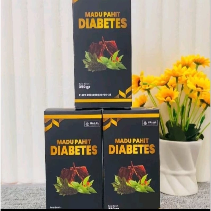 

( 3 Botol ) Madu Pahit Diabetes kemasan 350gram dengan komposisi Hitam,Daun Insulin,Habbatusauda dan Daun Sambiloto
