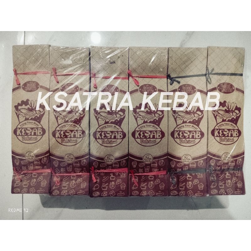 

KERTAS KEBAB COKLAT 27x7x4 cm ISI 100 LEMBAR