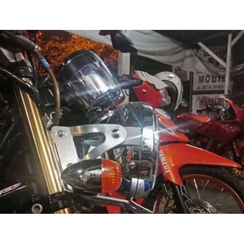 KUPING LAMPU BULAT NINJA VICTOR THAILAND SS R SEPASANG KIRI KANAN ORIGINAL KAWASAKI BREKET DUDUKAN K