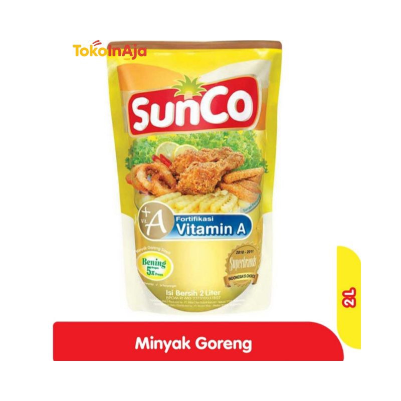 

Minyak Goreng Sunco 2 Liter Pouch|Minyak Jernih Masak Sehat Murah