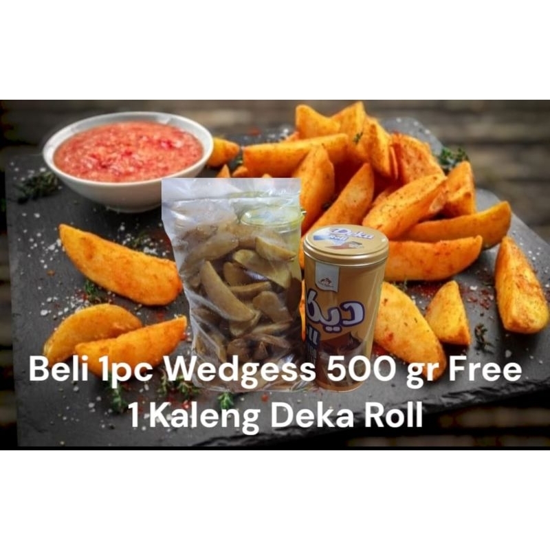 

(Buy 1 Get 1 Deka Roll) Kentang Spicy Wedges 500 gr