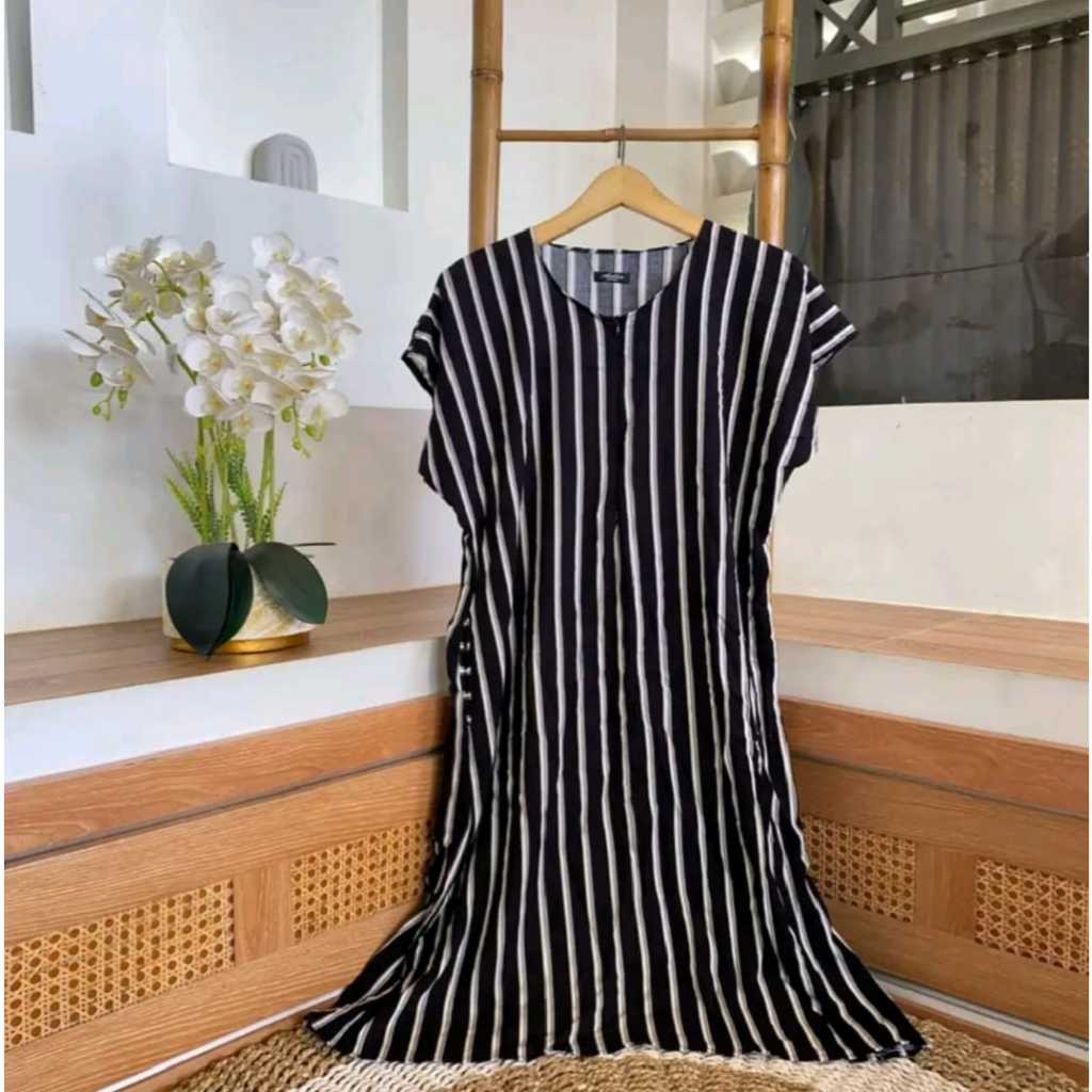 Daster Fuji Kekinian Daster Viral Daster Rayon Motif Salur terlaris