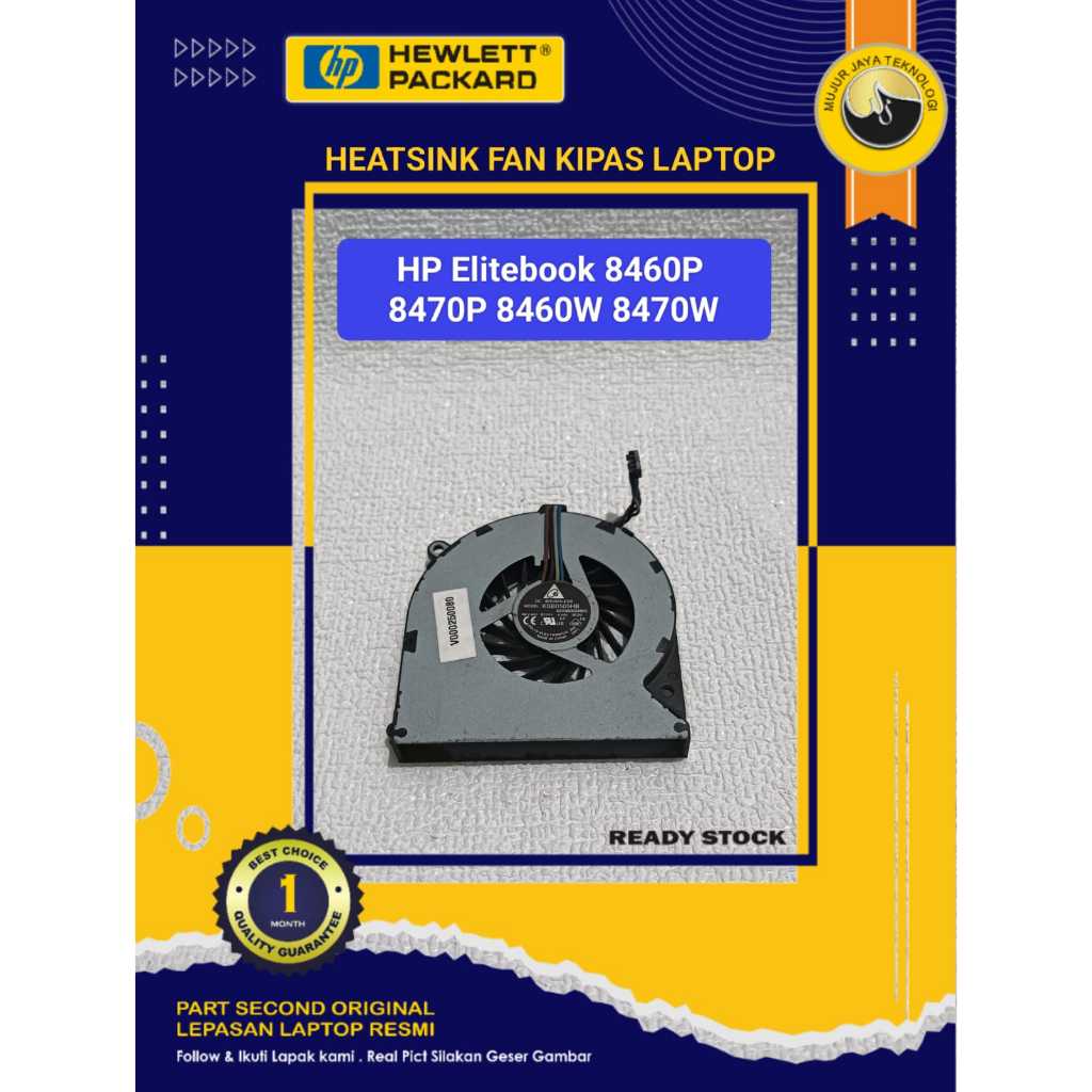 Fan HSF Heatsing Kipas Cooler Laptop HP Elitebook 8460P 8460W 8470W 8470P Second Normal Tested