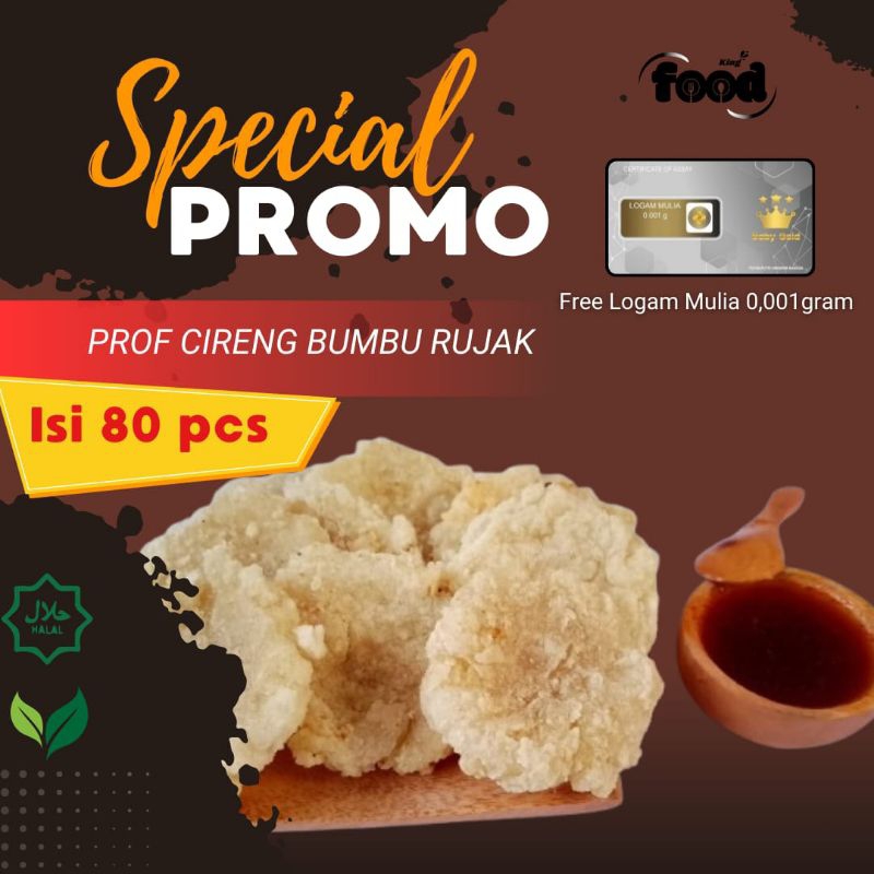 

Cireng isi 80pcs Bumbu Rujak Crunchy Lembut Frozen Food