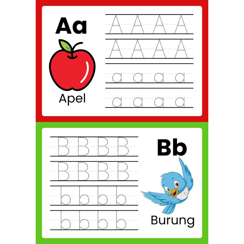 Worksheet belajar anak TK/PAUD Belajar Menulis 150 lembar
