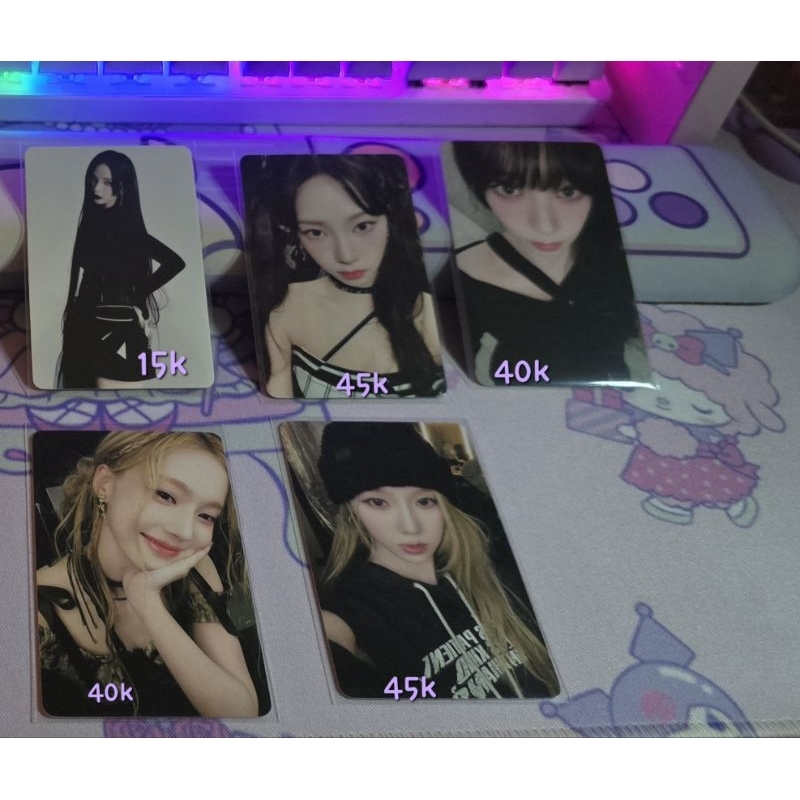 photocard aespa QQ music whiplash