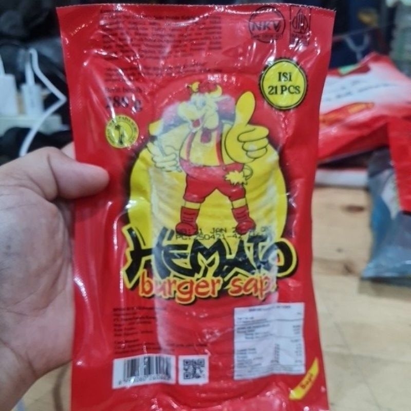 

HEMATO BURGER SAPI MINI 280GR ISI 21PCS