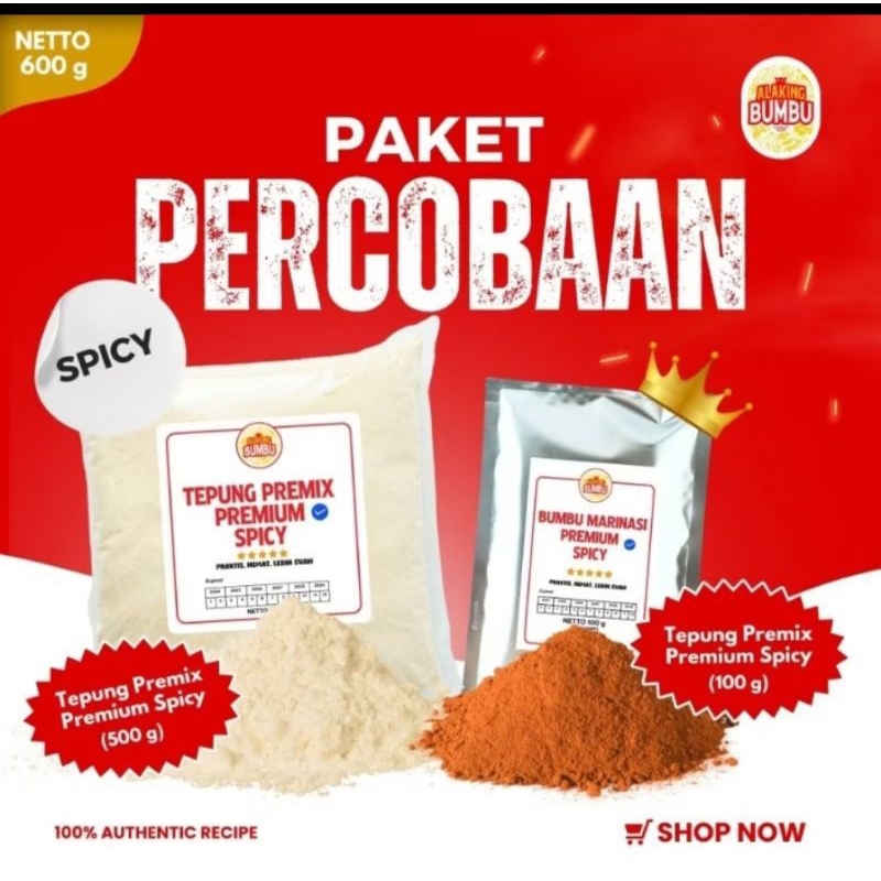 

100% Original Alaking Bumbu Crispy Paket Percobaan 500gr & 100gr