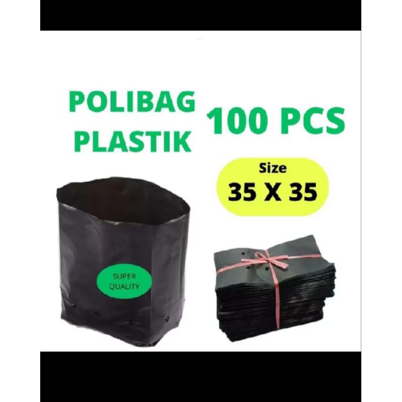 POLYBAG PLASTIK UKURAN 35 X 35 POLIBAG TANAMAN