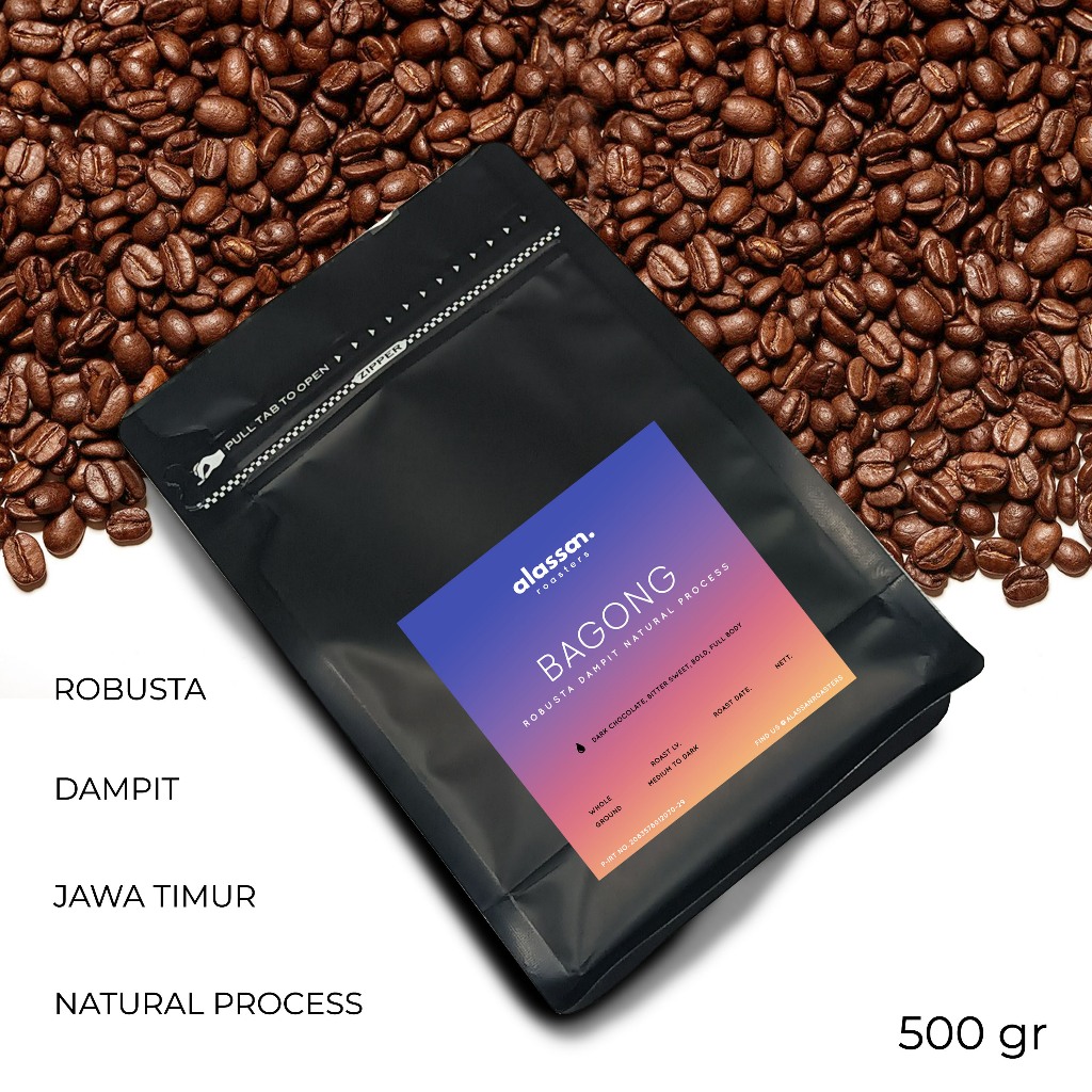 

alassan coffee, kopi robusta dampit 500gr - biji atau bubuk