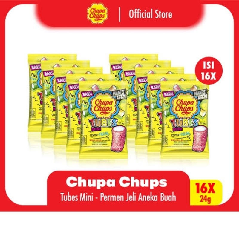 

Permen Chupa Chups Sour Tubes mini 24gram