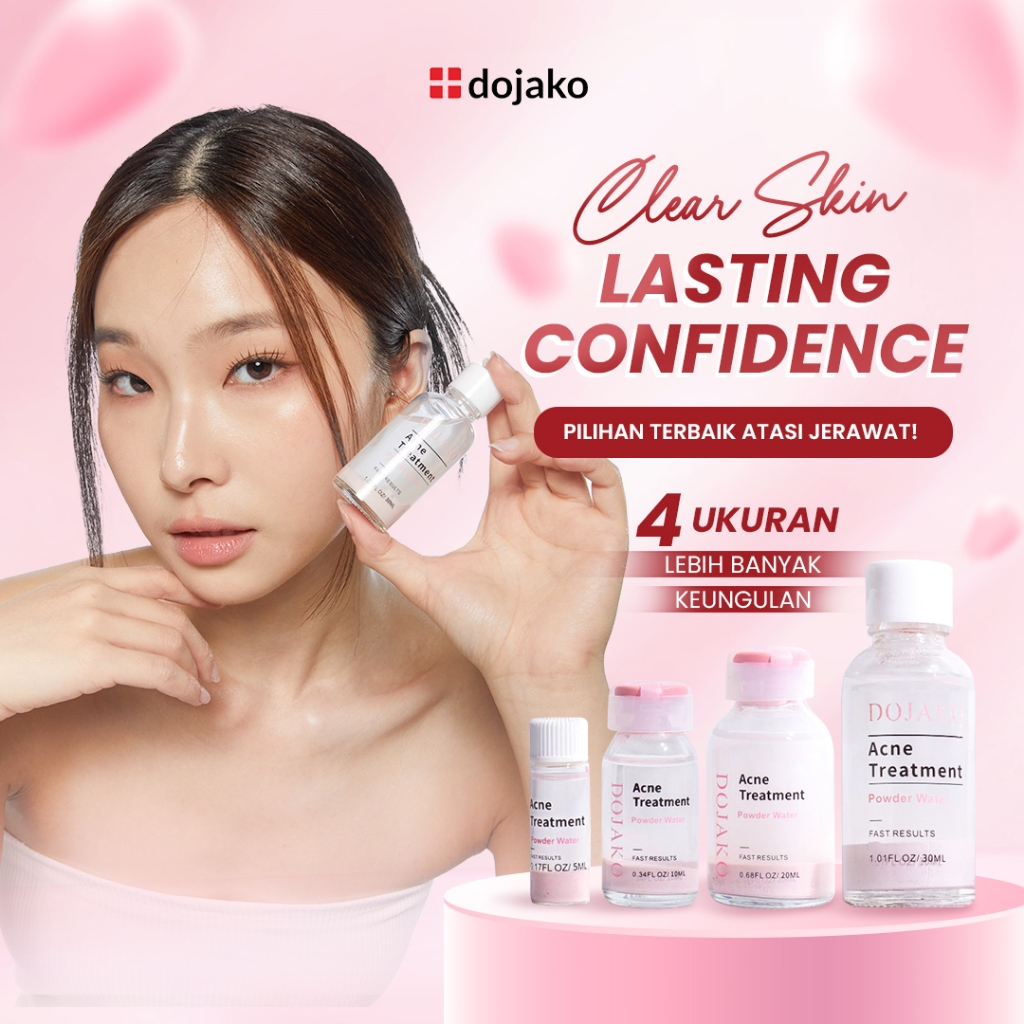 DOJAKO Acne Treatment Powder Water Perawatan Obat Totol Jerawat Hydrating Salicylic Acid Lactic Acid