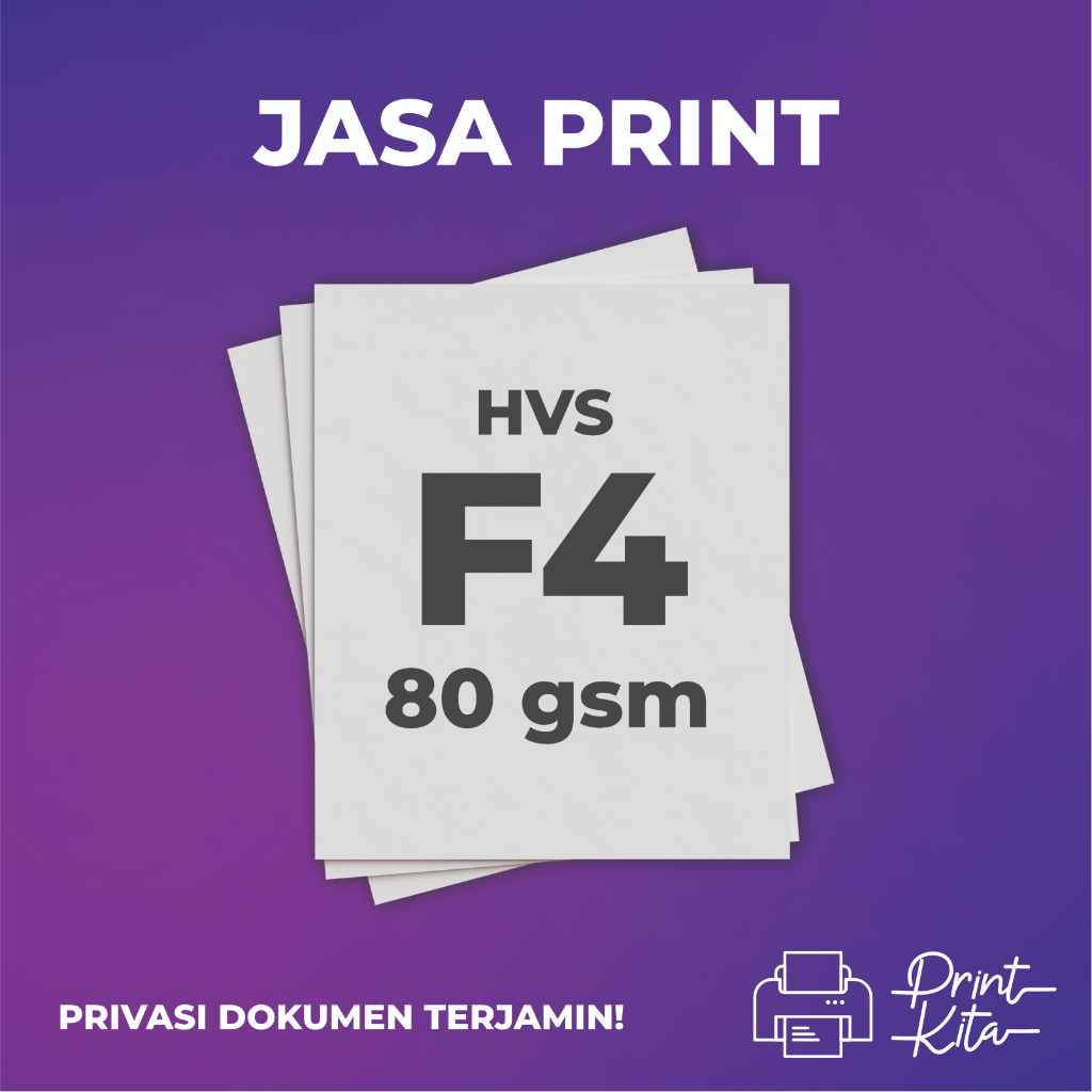 

Jasa Print HVS F4 80 gsm Cetak Hitam Putih Berwarna Murah Skripsi Buku Booklet Brosur Selebaran Soal Ujian Tugas
