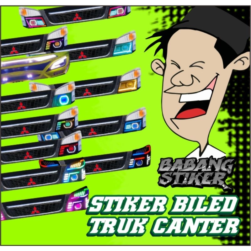 stiker biled truk canter stiker truk oleng
