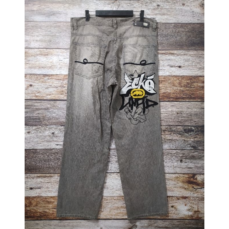 Celana Baggy Jeans Ecko Unltd Celana Ecko Y2K Jeans Vintage Y2K Baggy Ecko Bukan Jnco sohk school of