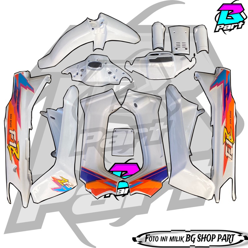 cover body fulset yamaha force 1 fiz tahun 1994 fullset body albino