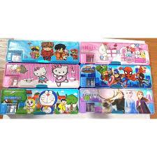 

1pcs Kotak Pensil Tempat Pensil Magnet Dua Sisi + Rautan Karakter Lucu Fancy (upload baru yang lama di takedown)