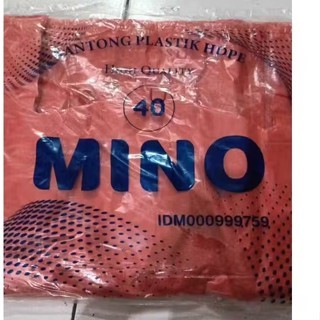KANTONG PLASTIK MINO HD MERAH EKONOMIS UK 40