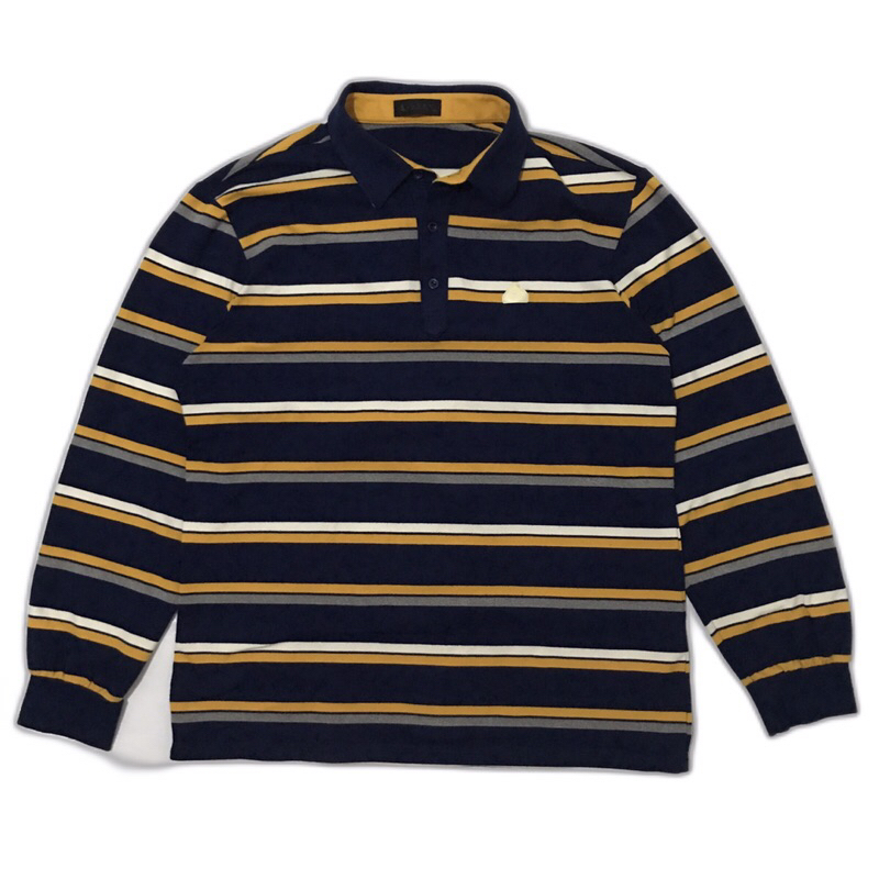 Polo Rugby Shirt Lusen stripe Size L kaos rugby polo bekas ori pl prelove second original branded pr
