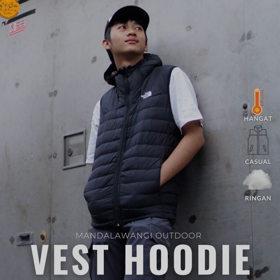 55TOP SALE Best Seller Vest Rompi Hoodie Vest Bulang Dacron Anti Angin Puffer gelembung Rompi Motora