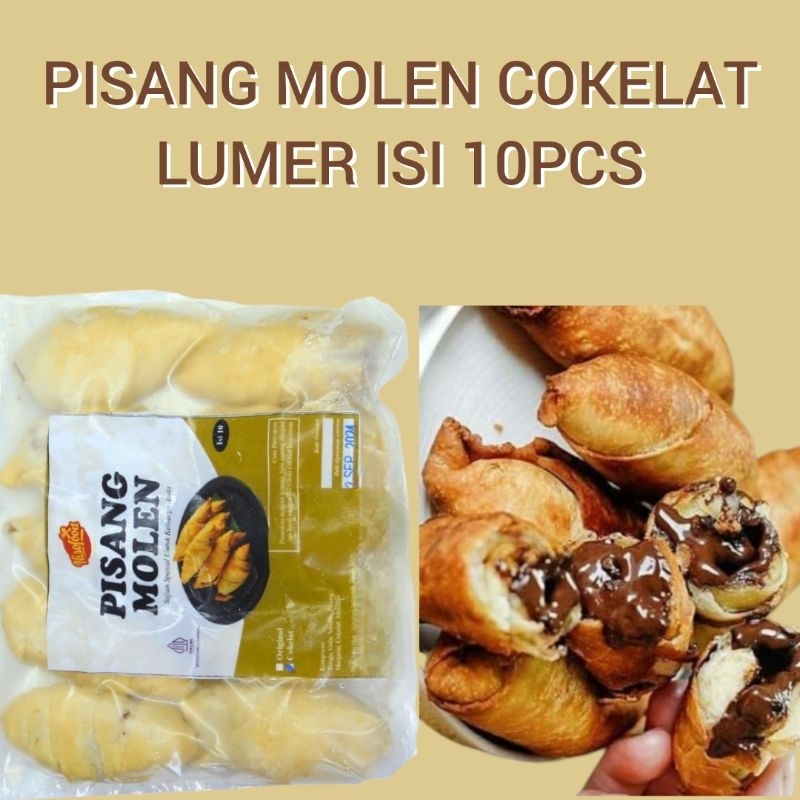 

Pisang Molen Cokelat Lumer Frozen Food Cemilan Jajanan Isi 10pcs