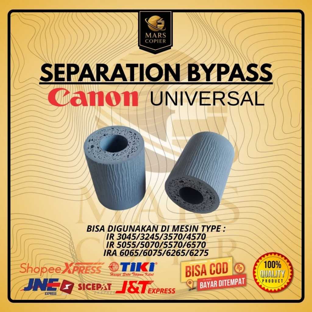 KARET SEPARATION BYPASS MESIN FOTOKOPI CANON IR 5000 6000 IR 4570 IR 6570