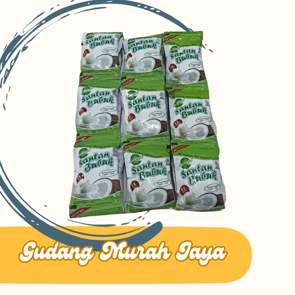

Santan Bubuk Random SantanPas /Santan Mama/ Tabura 1 Renteng isi 10sachet
