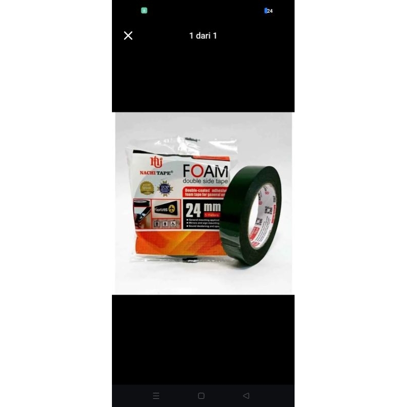 

Nachi double tape 24mm x 5 perekat double tape