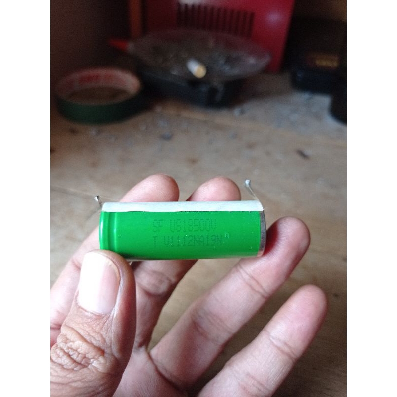 Baterai 18500v original copotan kondisi baik