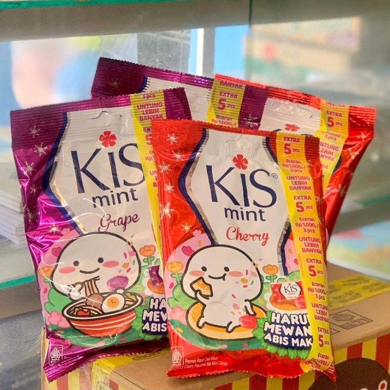 

Permen KIS Mint 125gr/pack Grape Cherry Apple Barley