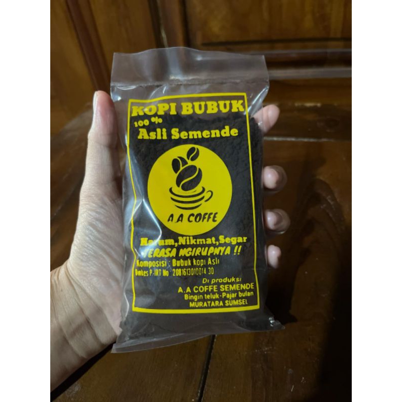 

Kopi bubuk Robusta murni asli Semendo 200 gram