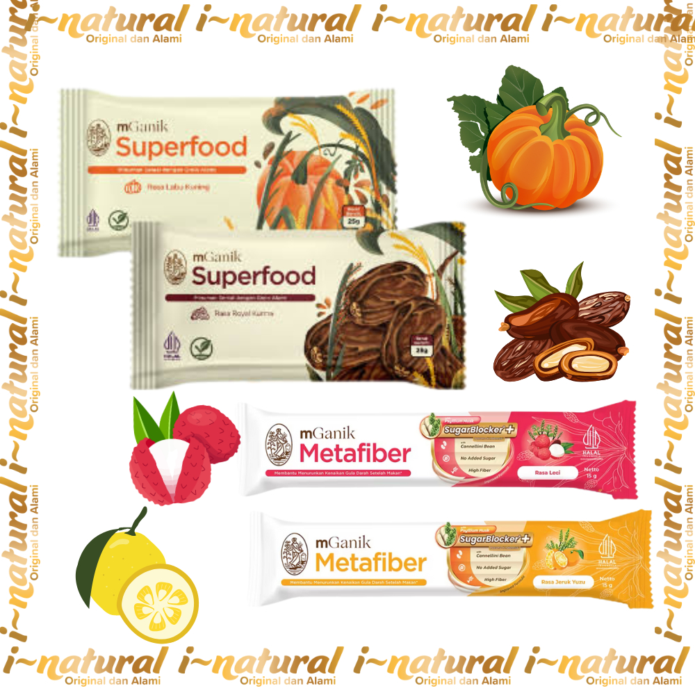 𝖎 𝖓𝖆𝖙𝖚𝖗𝖆𝖑 |mGanik Superfood & Metafiber Sachet mGanik Samarinda