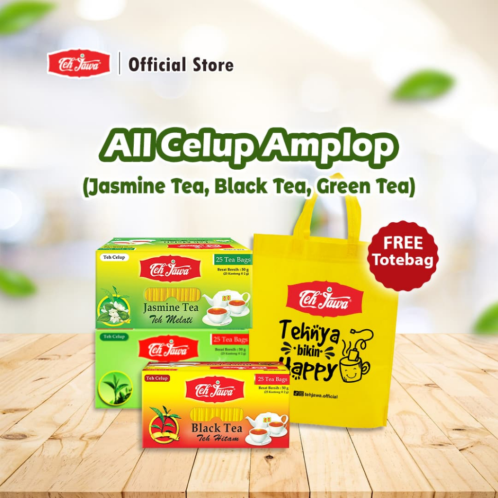 

Teh Jawa SBY - Teh Jawa Enveloped Tea Bag Stater Pack (Isi 3 pack Celup Amplop) FREE TOTEBAG
