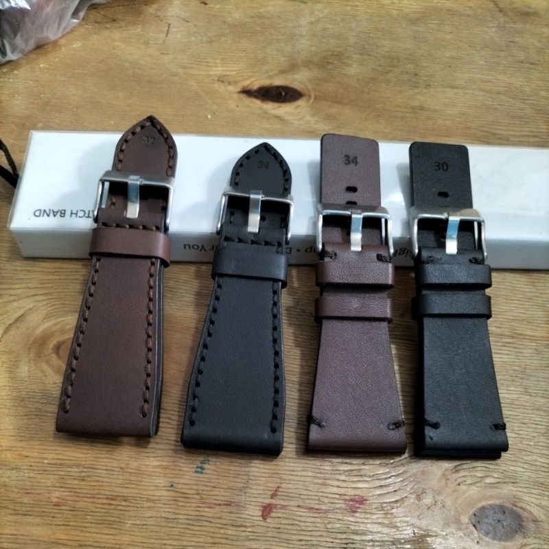Strap Tali Kulit Jam Tangan Diesel Police 28 - 34mm