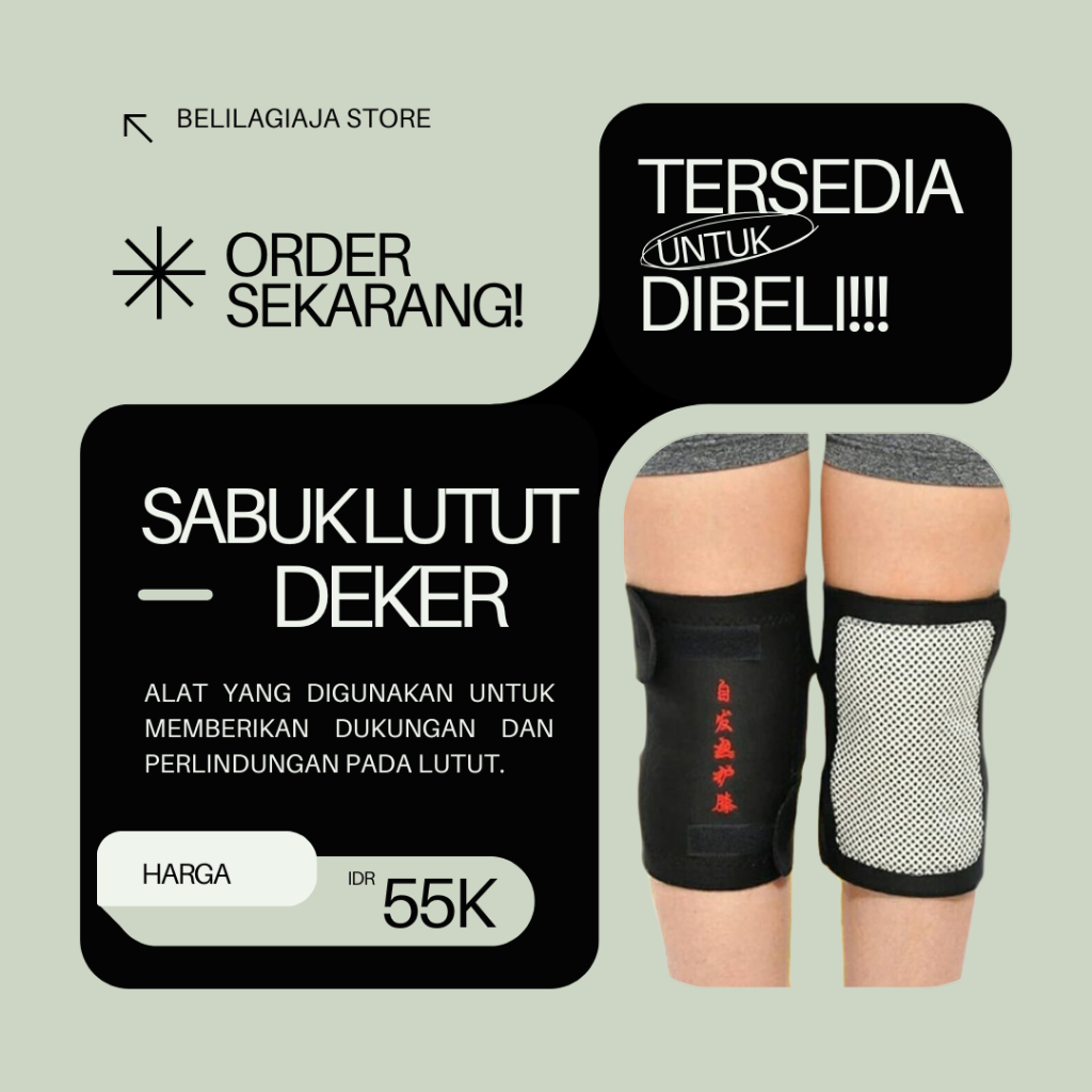 Deker Lutut Magnetik Untuk Kesehatan 1 Pasang