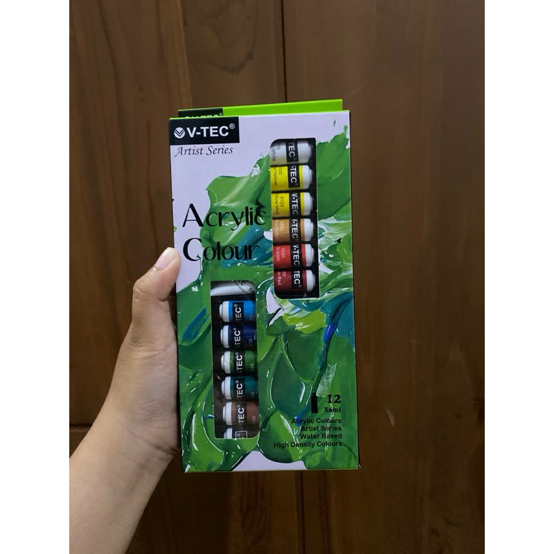 

V-Tec Acrylic Color Set 12 / Cat Akrilik Cat Akrilik Set 12