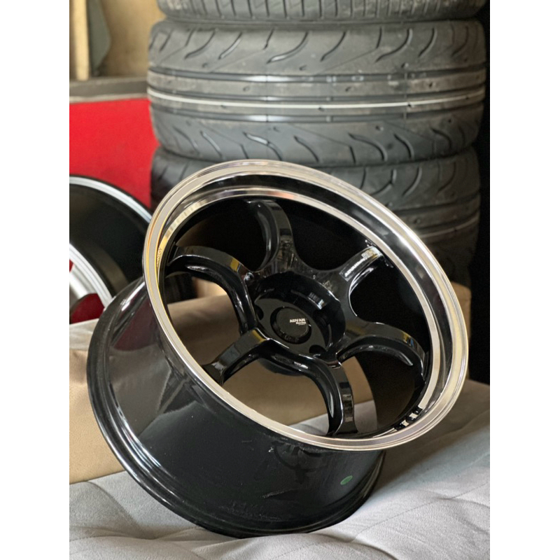 Velg Rgd2 Black Lip Polis R18 Kondisi Baru